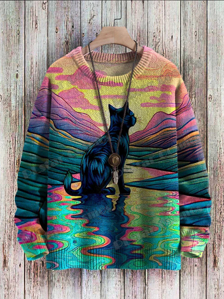 Felix | Funny Vintage Cat Art Pullover