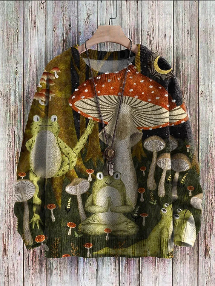 Vixen | Cute Fox Art Knit Pullover