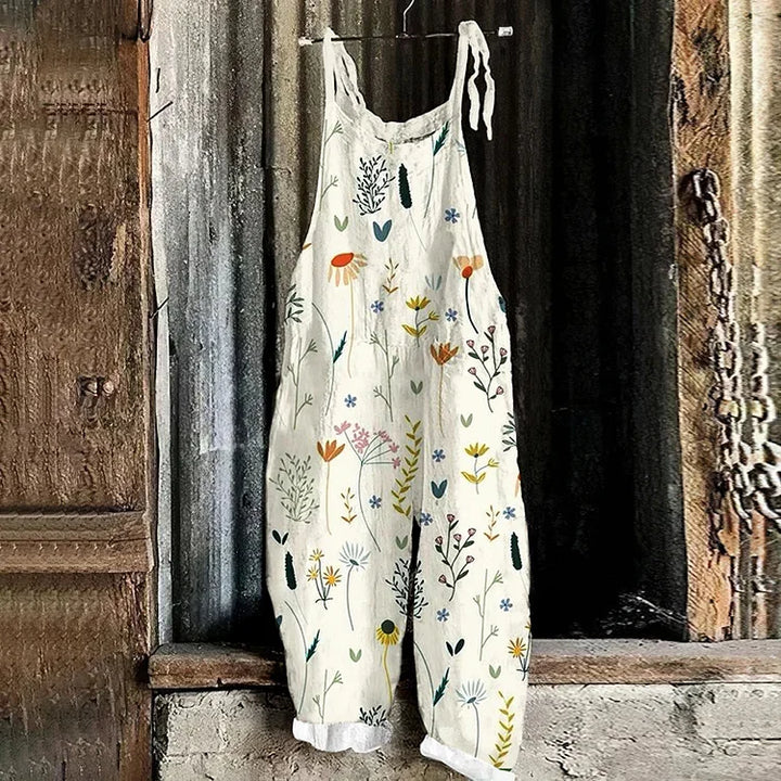 Jhenna | 3D Art Pattern Casual Loose Jumpsuit