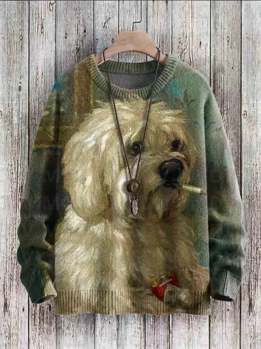 Vixen | Cute Fox Art Knit Pullover
