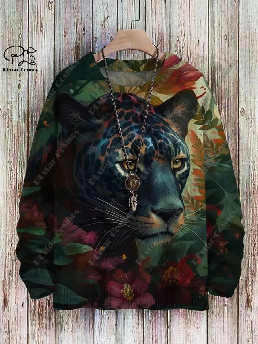 Safari | Cat Dog Cheetah Print Pullover