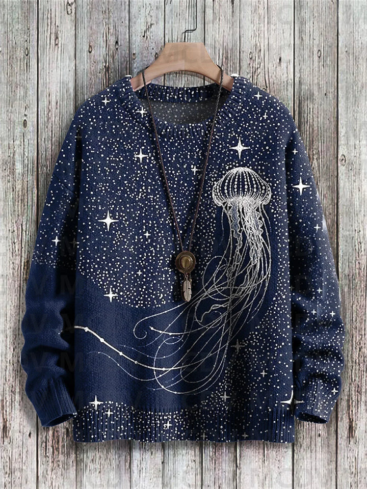 Bruno | Abstract Dog Art Knit Pullover