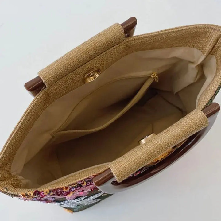 Margaret | Yellow Flower Embroidery Bag