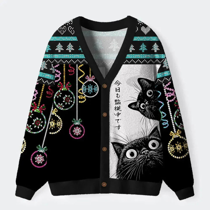 Harvest | Black Cat Wheat Field Cardigan