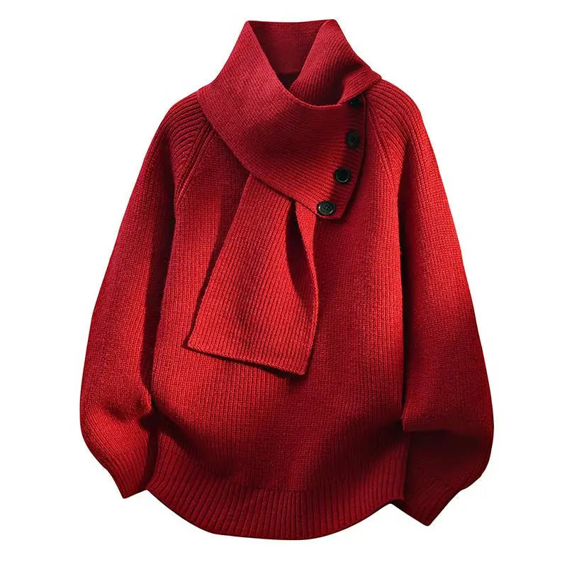 Imogen | Cozy Scarf-Neck Sweater