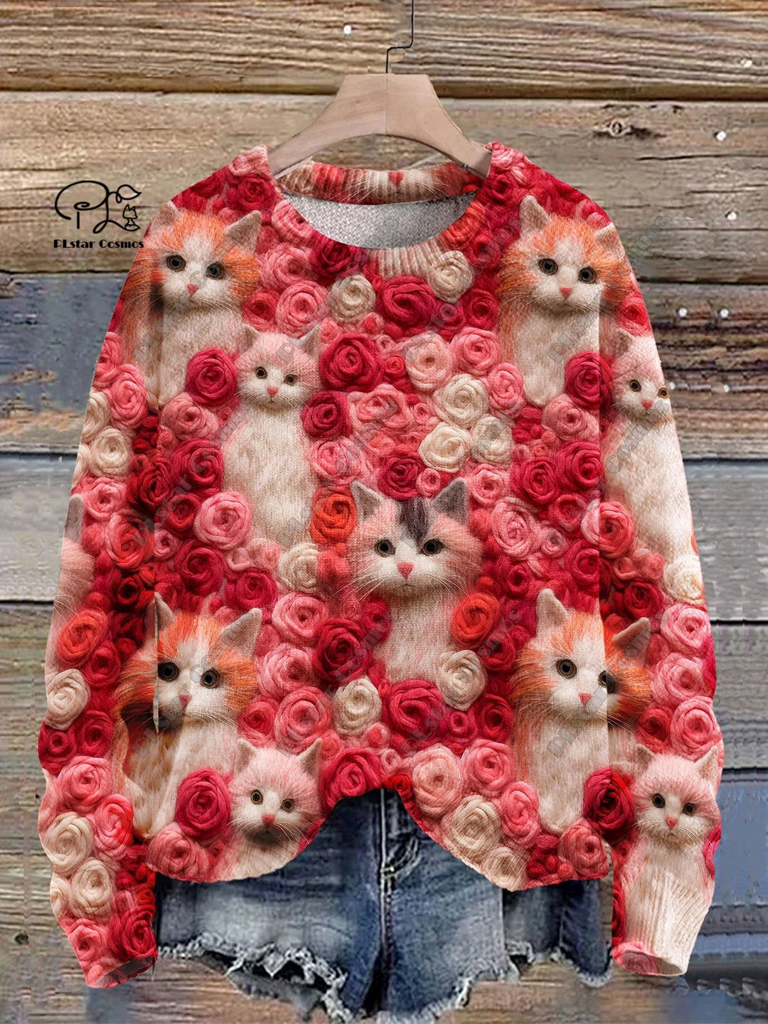 Luna | Cute Cat 3D Print Pullover