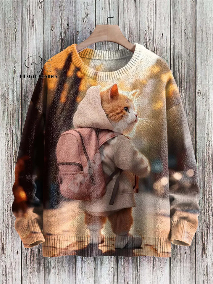 Holly | Christmas Cat Tattoo Pullover
