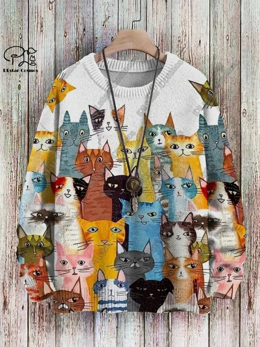 Safari | Cat Dog Cheetah Print Pullover