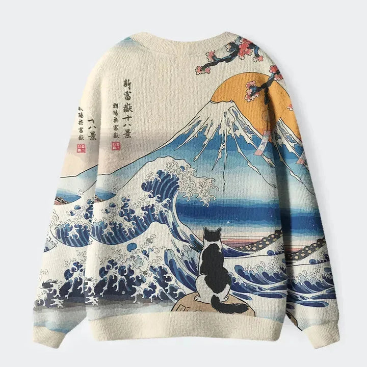 Harvest | Black Cat Wheat Field Cardigan