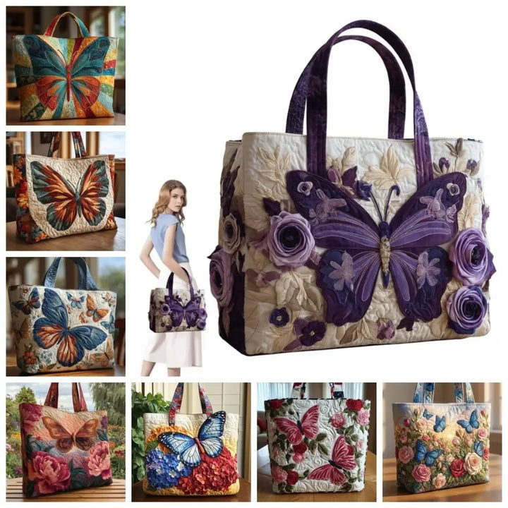 Ashira | Butterfly Patterns Quilted Tote