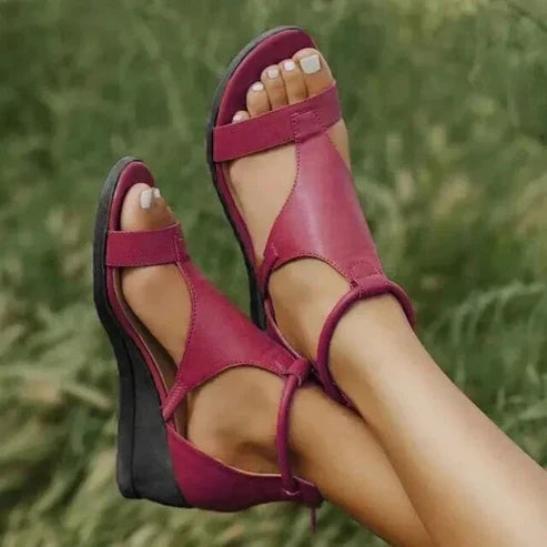 Orphir | Ankle Strap Wedge Sandals