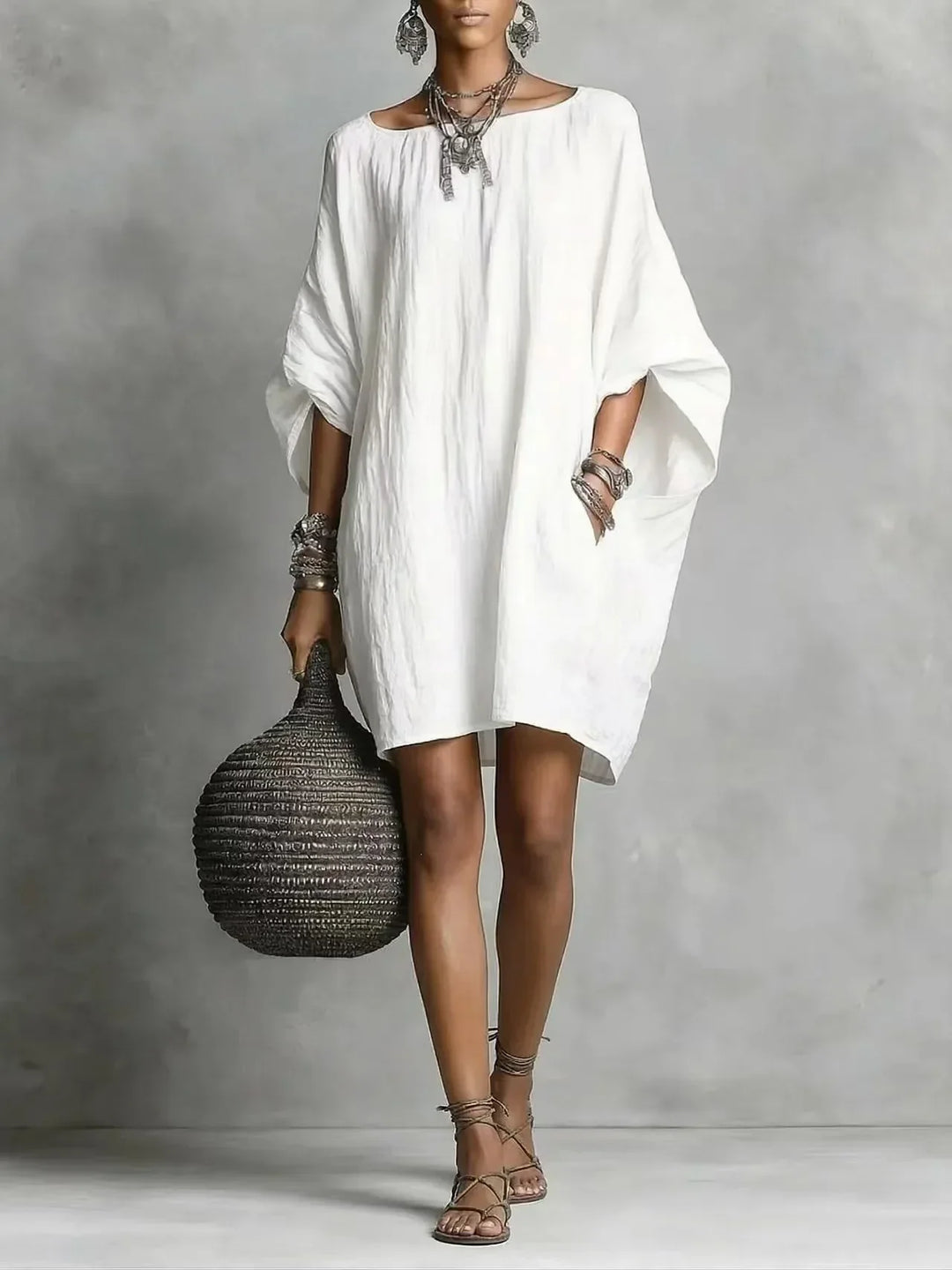 Celeste | Elegant Off-Shoulder Long Sleeve Dress