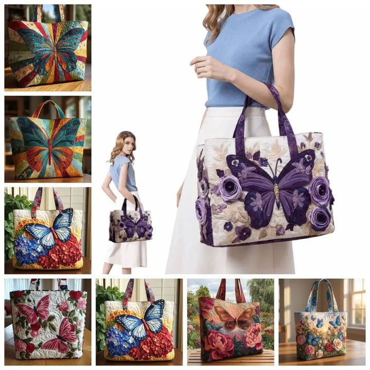 Ashira | Butterfly Patterns Quilted Tote