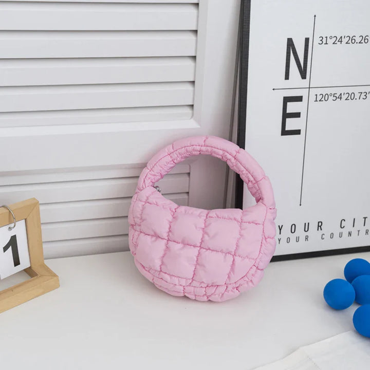 Isabella | Pink Mini Puffer Tote