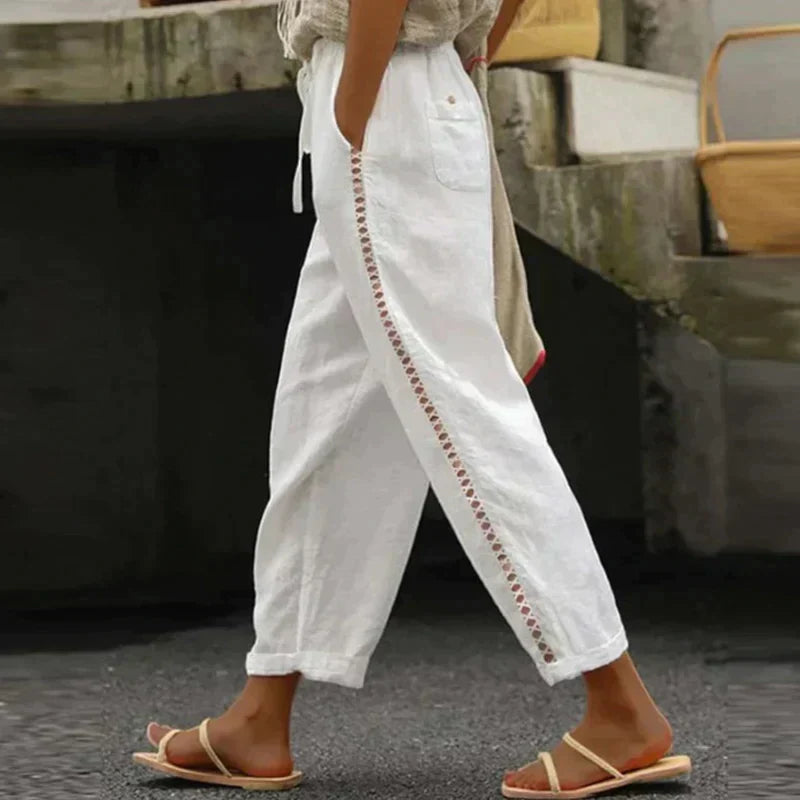 Abby | Pants High Waist Tapered Leg