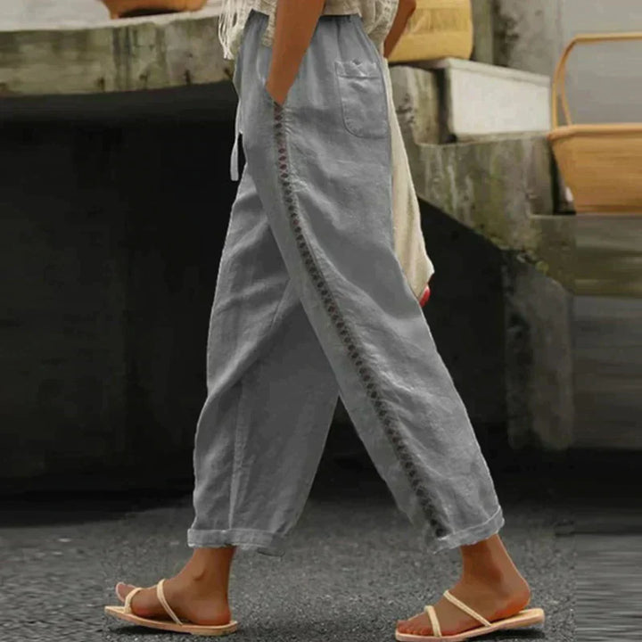 Abby | Pants High Waist Tapered Leg