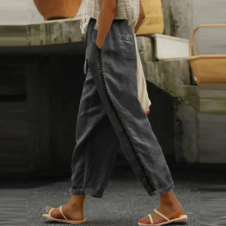 Abby | Pants High Waist Tapered Leg