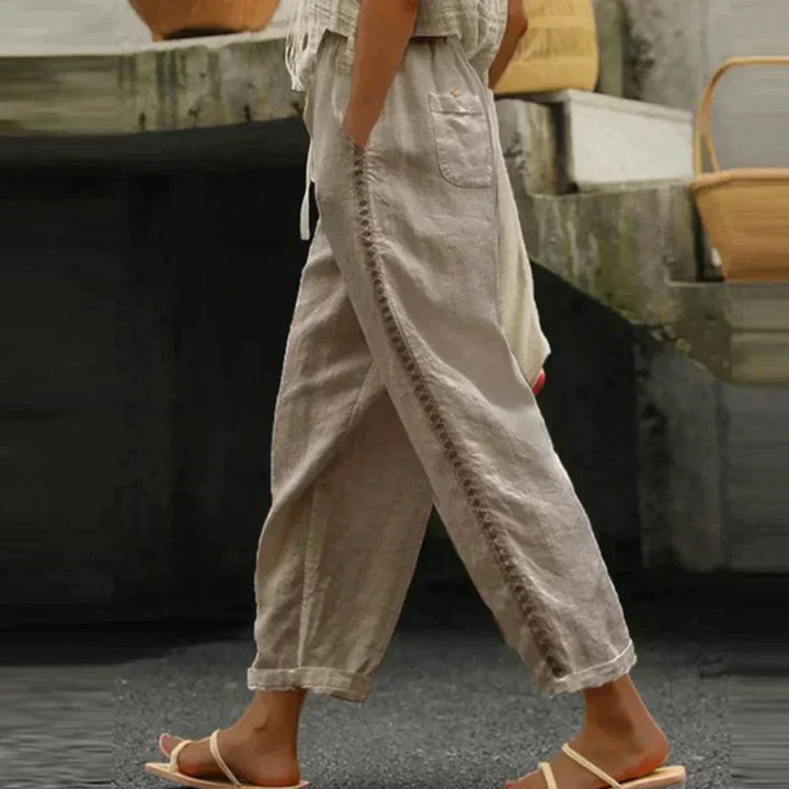 Abby | Pants High Waist Tapered Leg