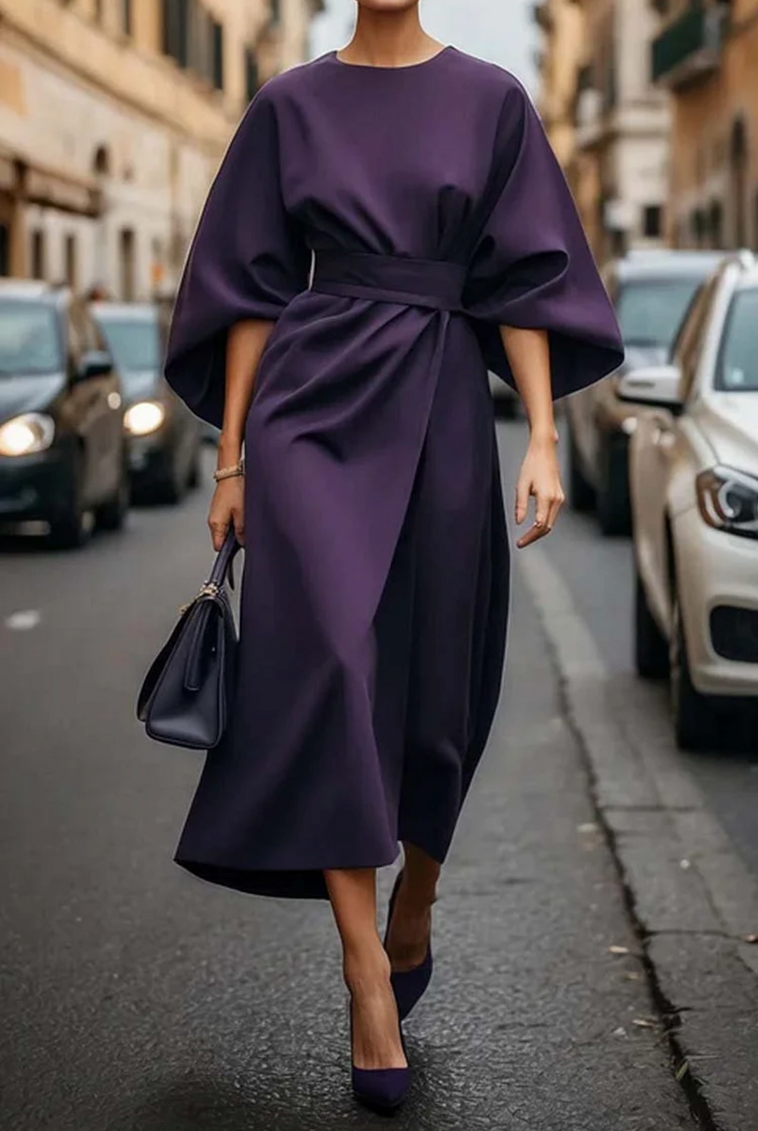 Ana | Elegant Dress with Lantern Sleeves