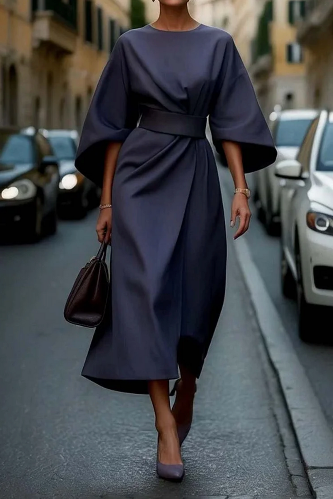 Ana | Elegant Dress with Lantern Sleeves