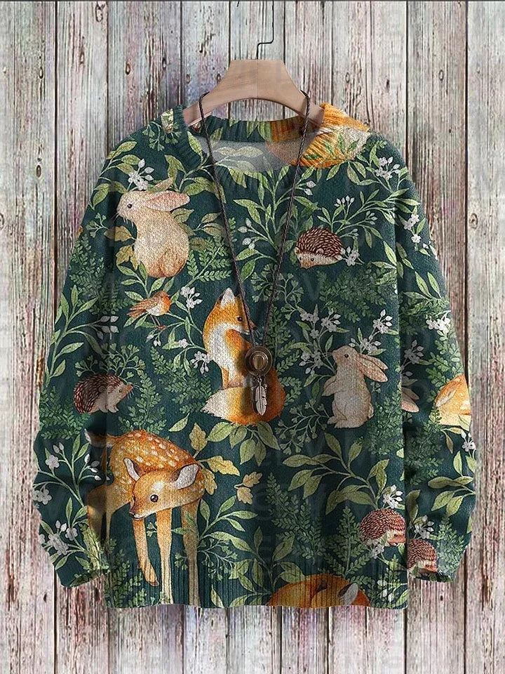 Forest | Woodland Animals Art Pullover