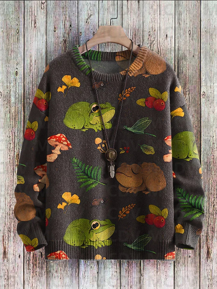 Bruno | Abstract Dog Art Knit Pullover