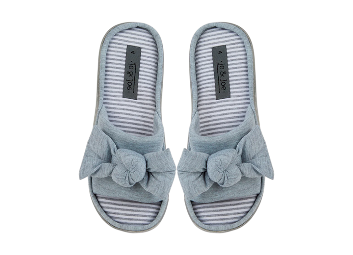 Verity | Grey Open Toe Mule Sliders