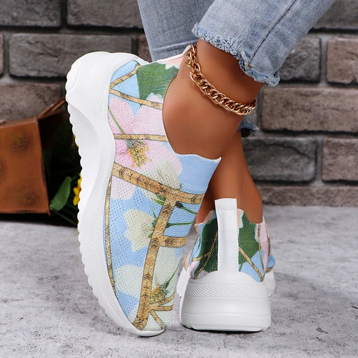 Beatrice | Lightweight Printed Slip-On Flats