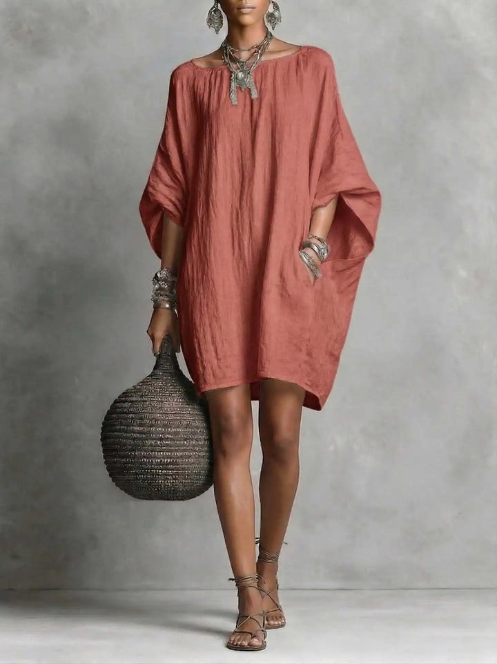 Celeste | Elegant Off-Shoulder Long Sleeve Dress