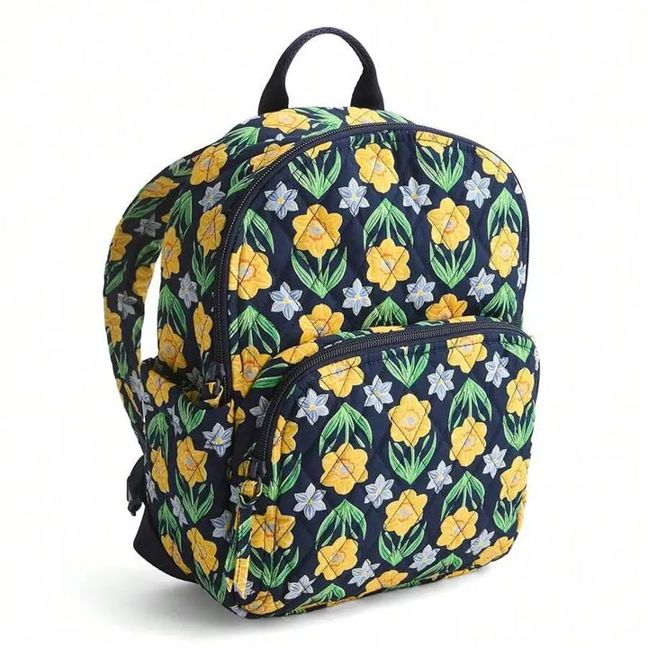 Malton | Daffodil Print Quilted Backpack