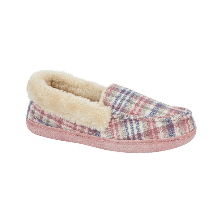 Adelaide | Tartan Moccasin Slippers