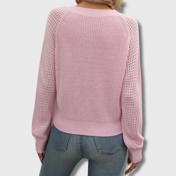 Jade | Elegant V-Neck Sweater