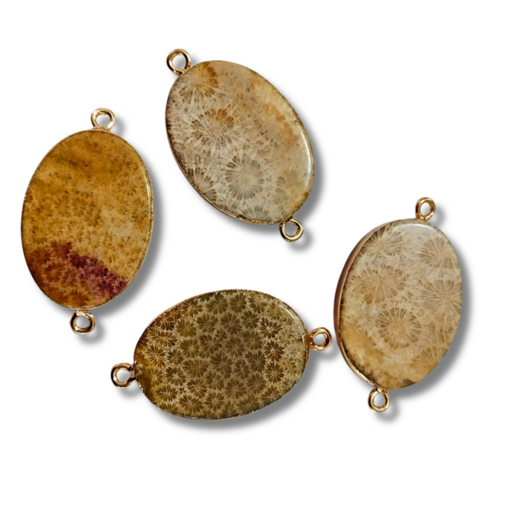 Wendy | Handmade Natural Chrysanthemum Gemstone Leather