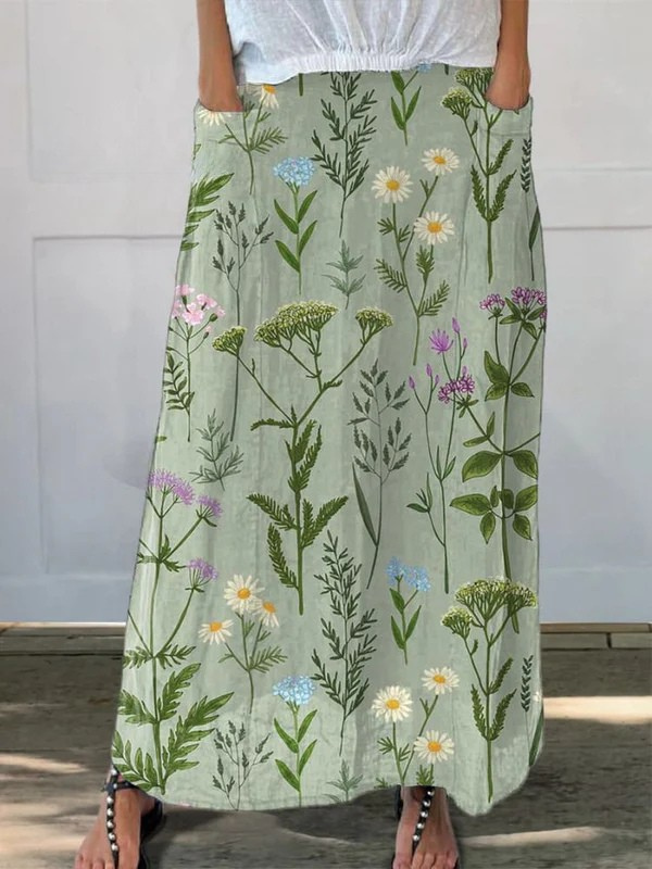 Gerlin | Spring Field Pattern Skirt