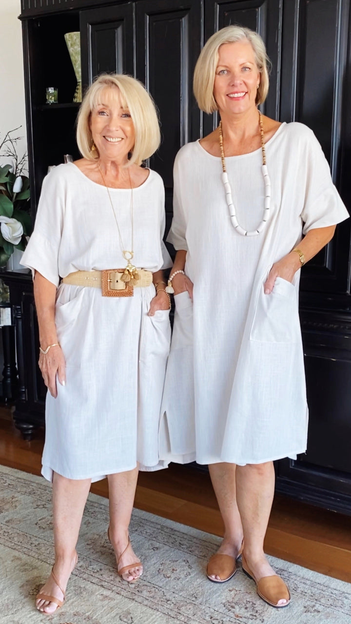 Zoe | Shift Linen Classic Dress