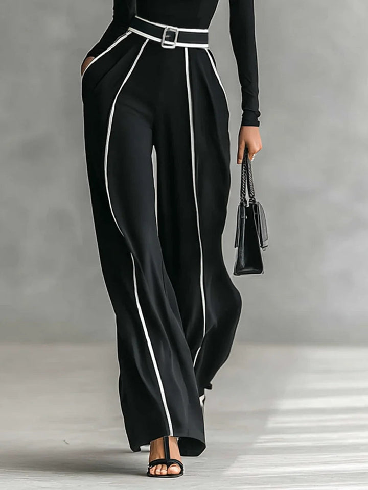 Solana | Long Sleeve Turtleneck Wide-Leg Set