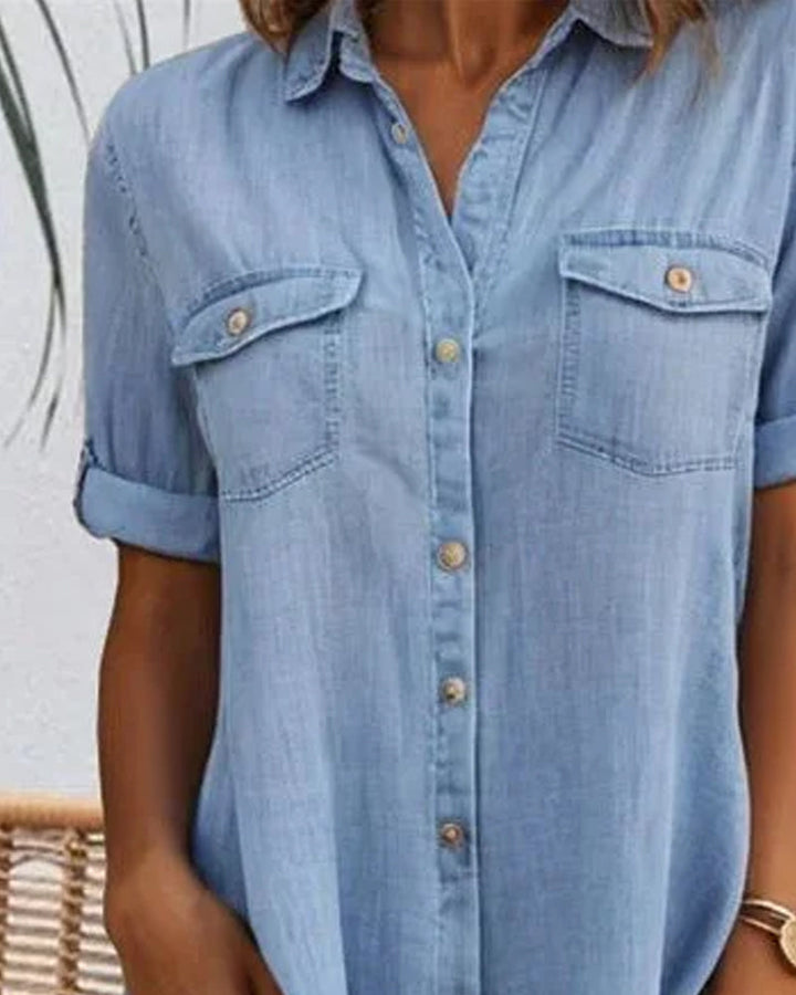Audrey | Lightweight Denim-look Dress