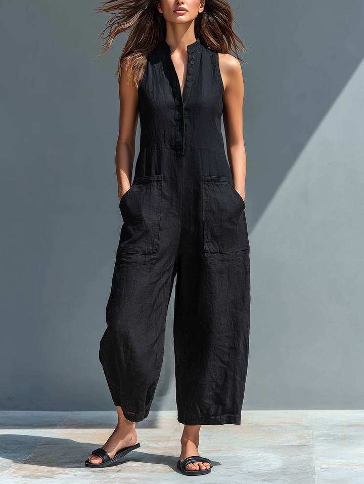 Nova | Sleeveless Minimalist Jumpsuit