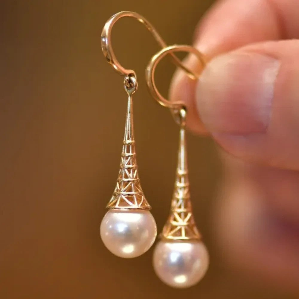 Mary | Vintage Pearl Earrings
