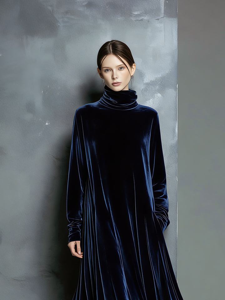 Jenny | Elegant Navy Blue Velvet