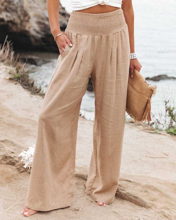 Ada | Flowing Beach Pants with Wide