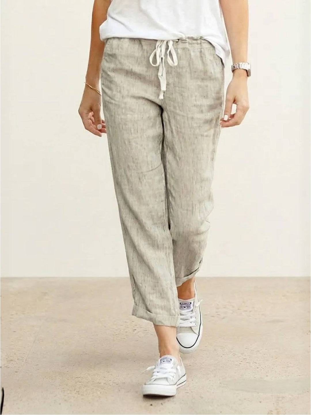 Harper | Casual Drawstring Straight-Leg Casual Pants