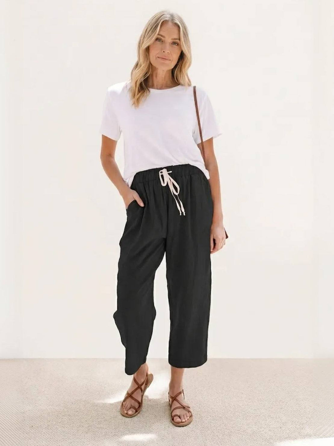 Harper | Casual Drawstring Straight-Leg Casual Pants
