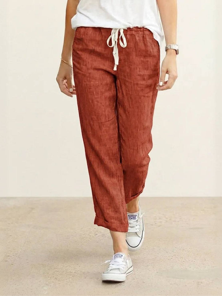 Harper | Casual Drawstring Straight-Leg Casual Pants