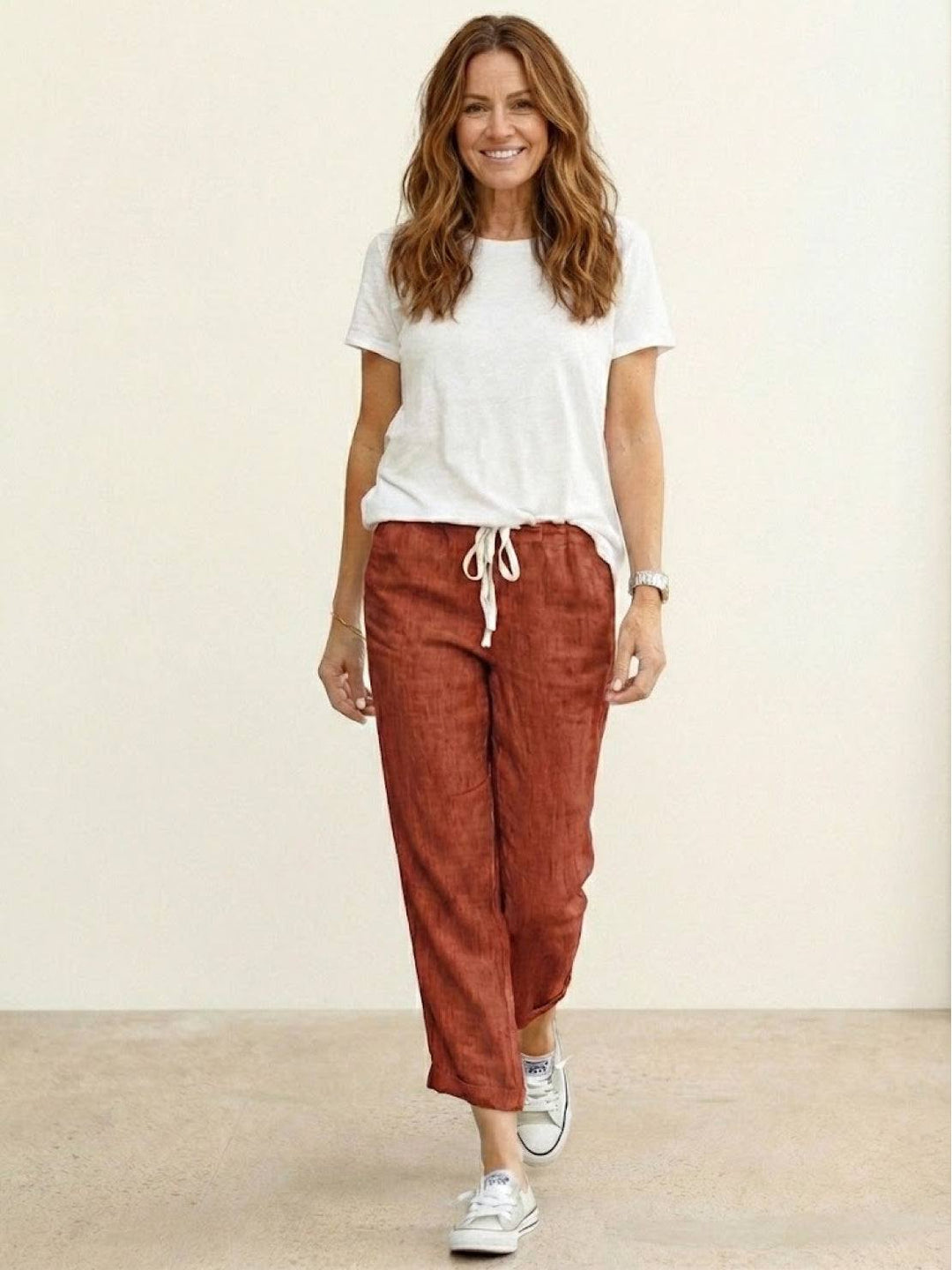 Harper | Casual Drawstring Straight-Leg Casual Pants