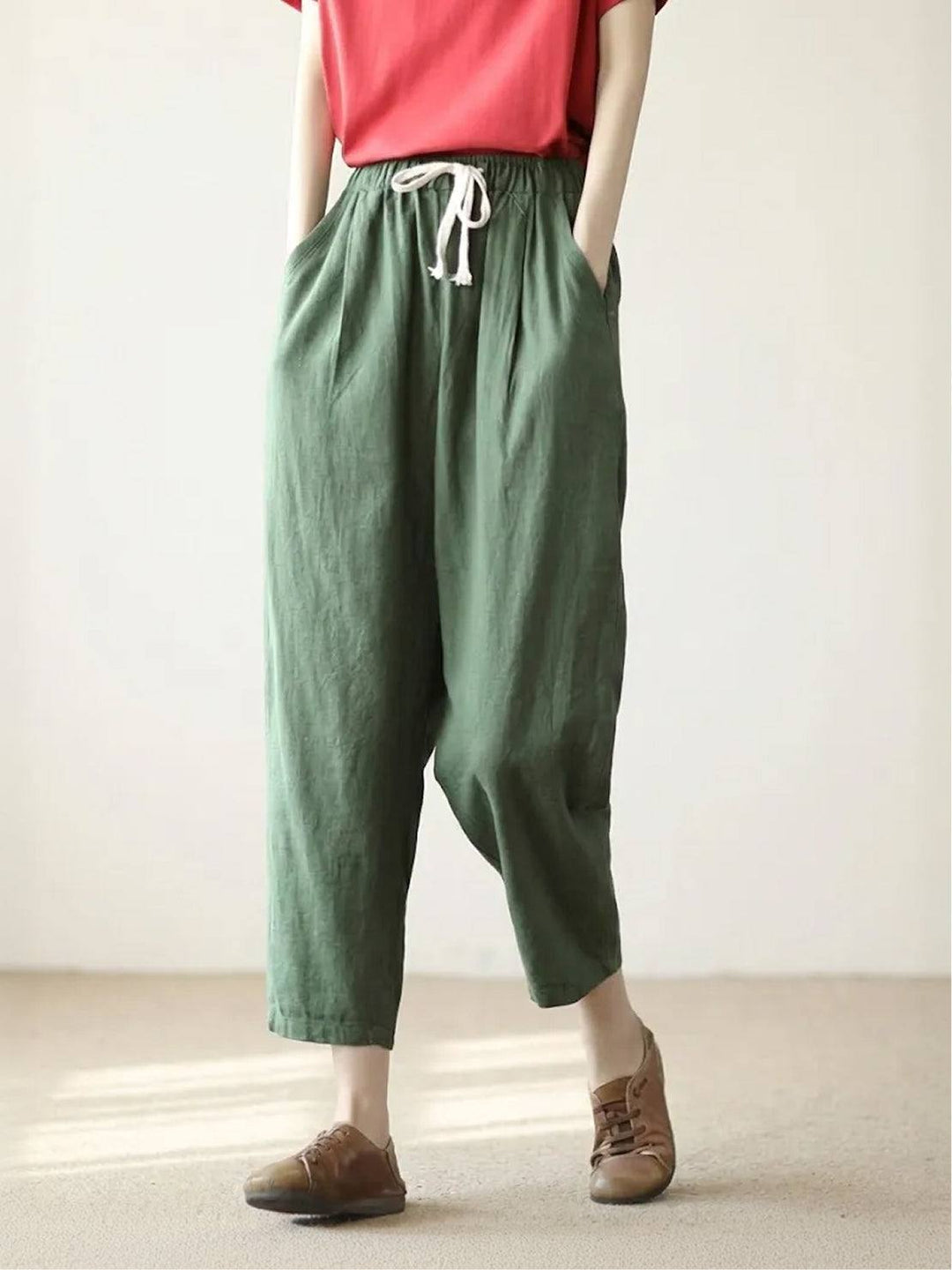 Harper | Casual Drawstring Straight-Leg Casual Pants