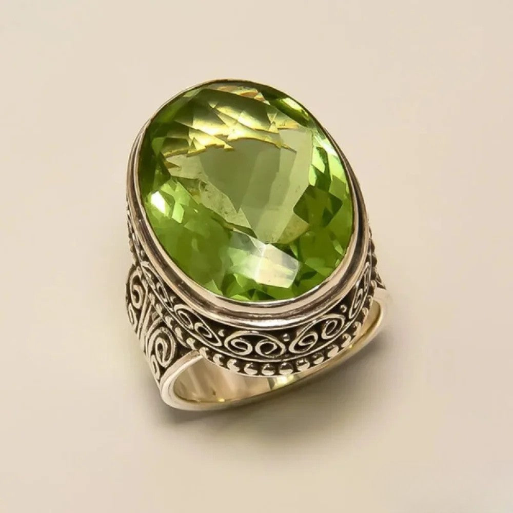 Priscilla | Antique Olive Ring