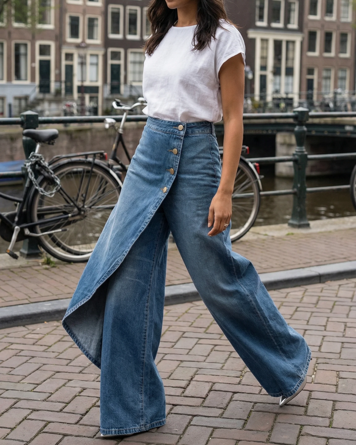 Celeste | High Waisted Wide Leg Wrap