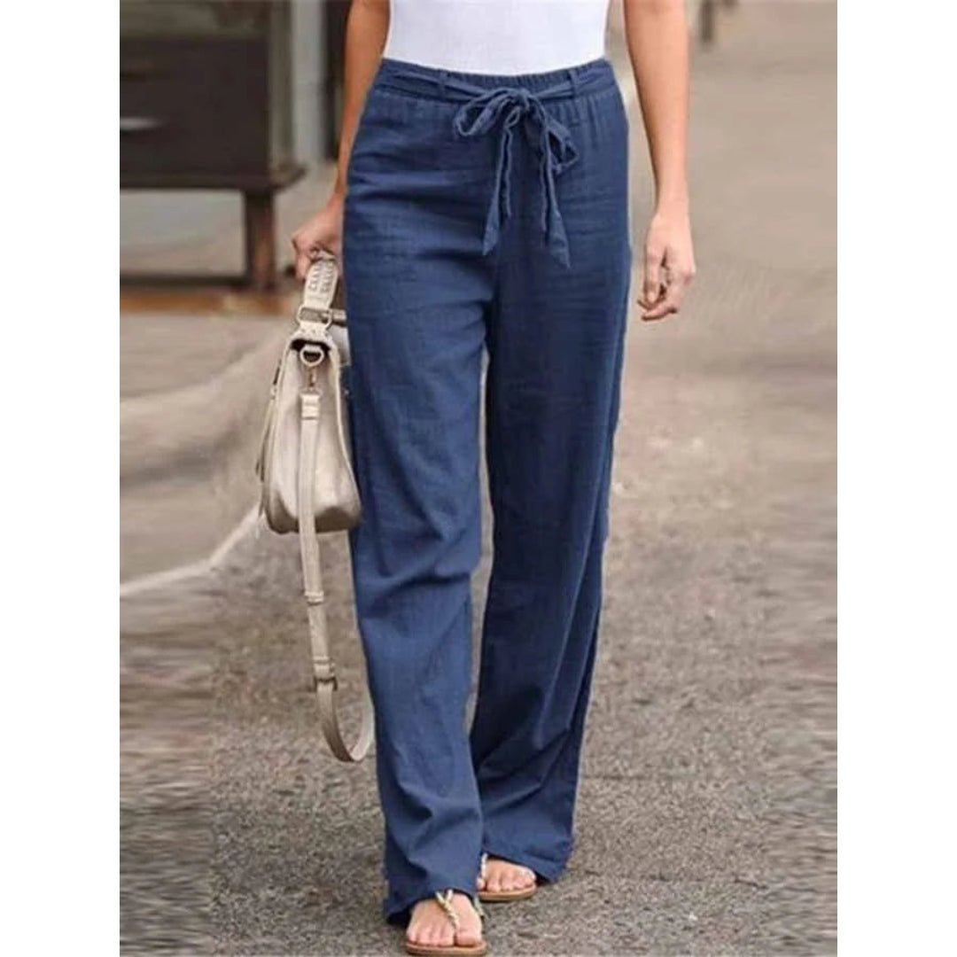 Clementina | Drawstring Wide Leg Pants