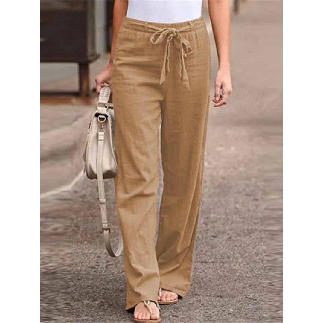 Clementina | Drawstring Wide Leg Pants